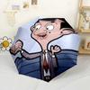 Mr. Bean's Adventure Portable Automatic Umbrella with 8-Rib Foldable Design All-Season Travel Elegant Umbrella