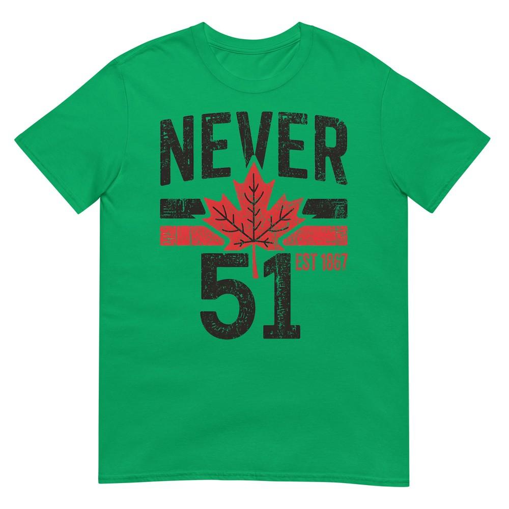 Niemals 51 Kanada Steht Nicht Zum Verkauf Gegr. 1867 Stolzes Kanadisches T-Shirt