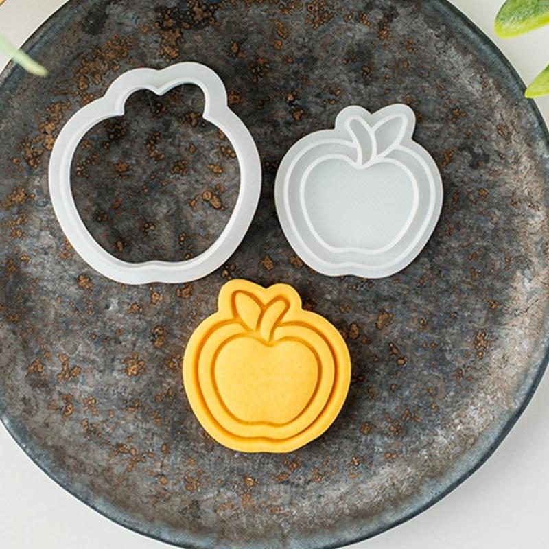 Educational Theme Plastic Cookie Cutters Molds School Cookie Stamps For Creative Baking With Children And Family Activity