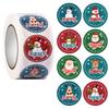500pcs/roll Round Adhesive Christmas Stickers Merry Christmas Labels Sticker Small Business Package Box Stickers Decor