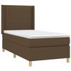 Maison Exclusive - Sommier à lattes de lit avec matelas Marron foncé 100x200 cm