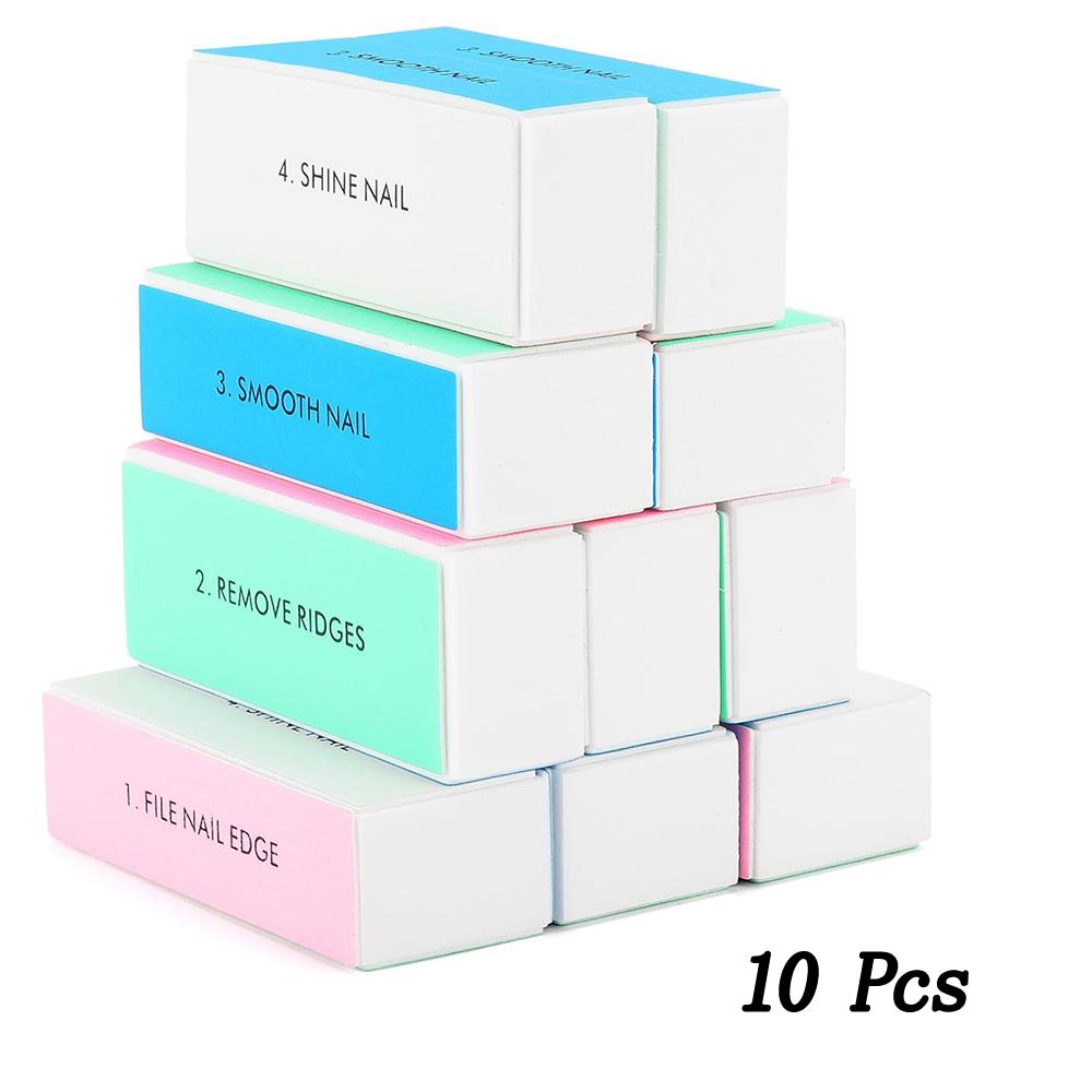 LINMANDA 4 Way Nail Buffer Block Nail Files and Buffers Smooth Buff Shine Professional Nail Files for Home and Salon DIY Use
