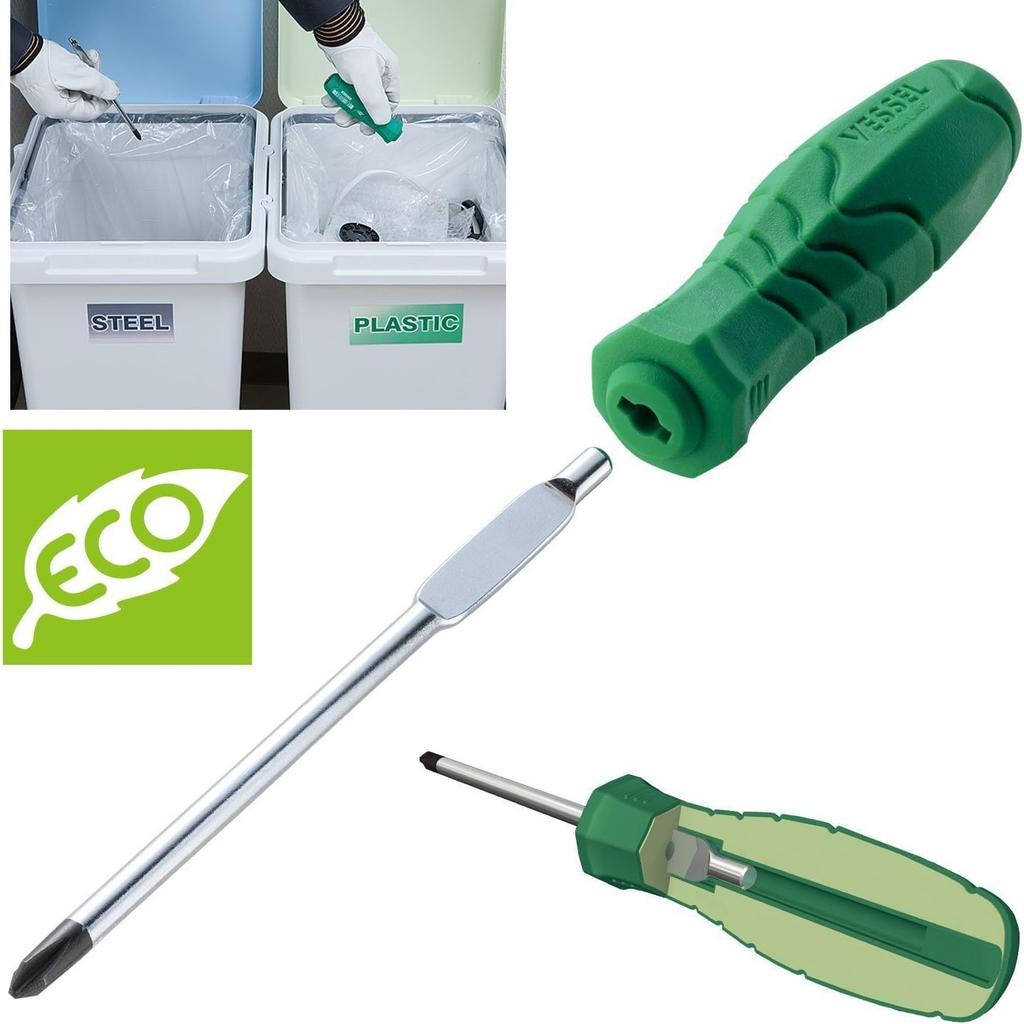 VESSEL Sepadora Precision Eco 566PS Screwdriver, 6-Piece Set,