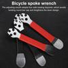 Bike Spoke Wrench Heavy Duty Non-slip Silicone Handle Cycling Road Mountain Bicycle Spoke Spanner Repair Maintenance Tool Bike Accessories