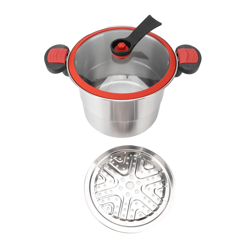 Micro Pressure Pot 304 Stainless Steel Explosion Proof 7L Large Capacity Double Ear Micro Pressure