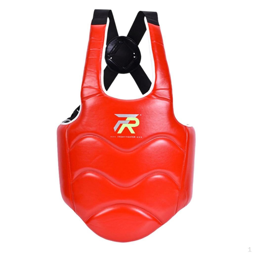 Karate Chest Shield Body Protective Gear, Women Men Rib Armour, Taekwondo Protector for