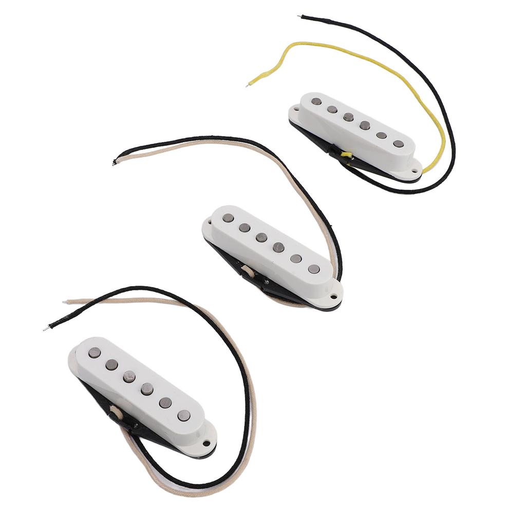 3 Pieces Guitar Pickup Set Bridge Middle and Neck Pickups Replacement 6 String Electric Guitar