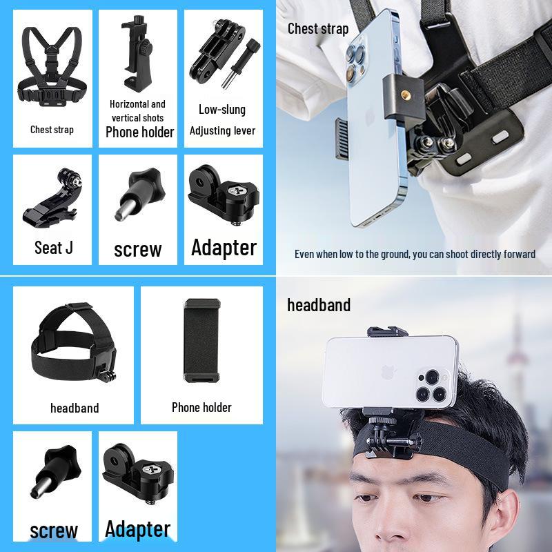 Chest Phone Holder: First-Person View Wearable for Douyin and Live Streaming