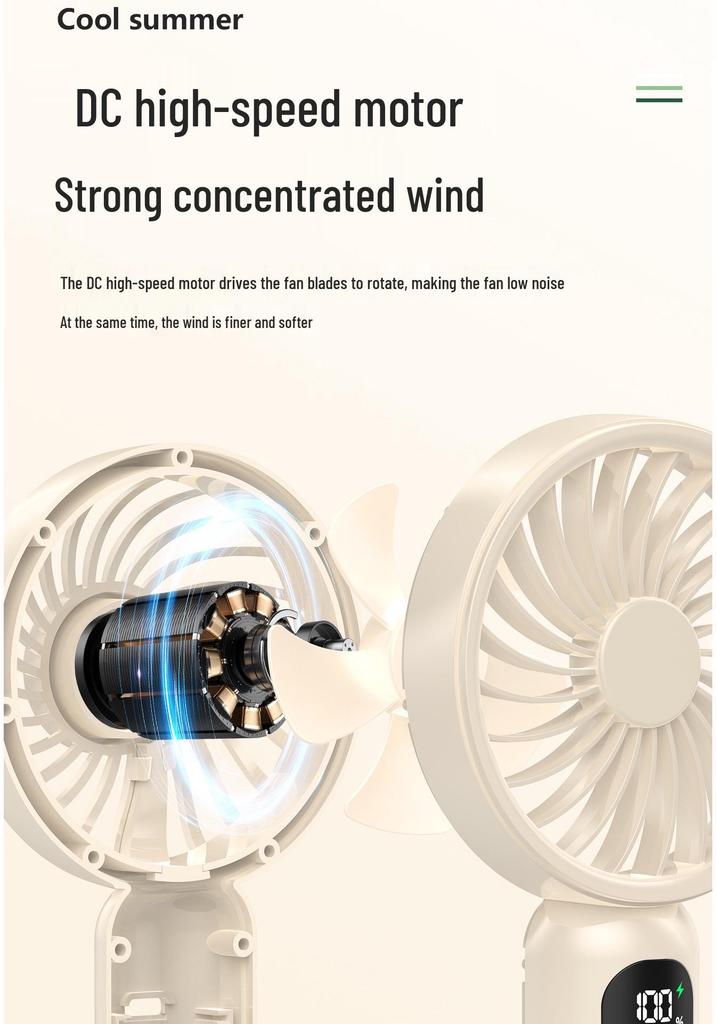 Portable USB Mini Silent Fan - Strong Wind, Ideal for Dorms & Gifts