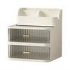 Drawer Style Stationery Cosmetic Organizer Plastic Storage Box For Office Dorm Desk