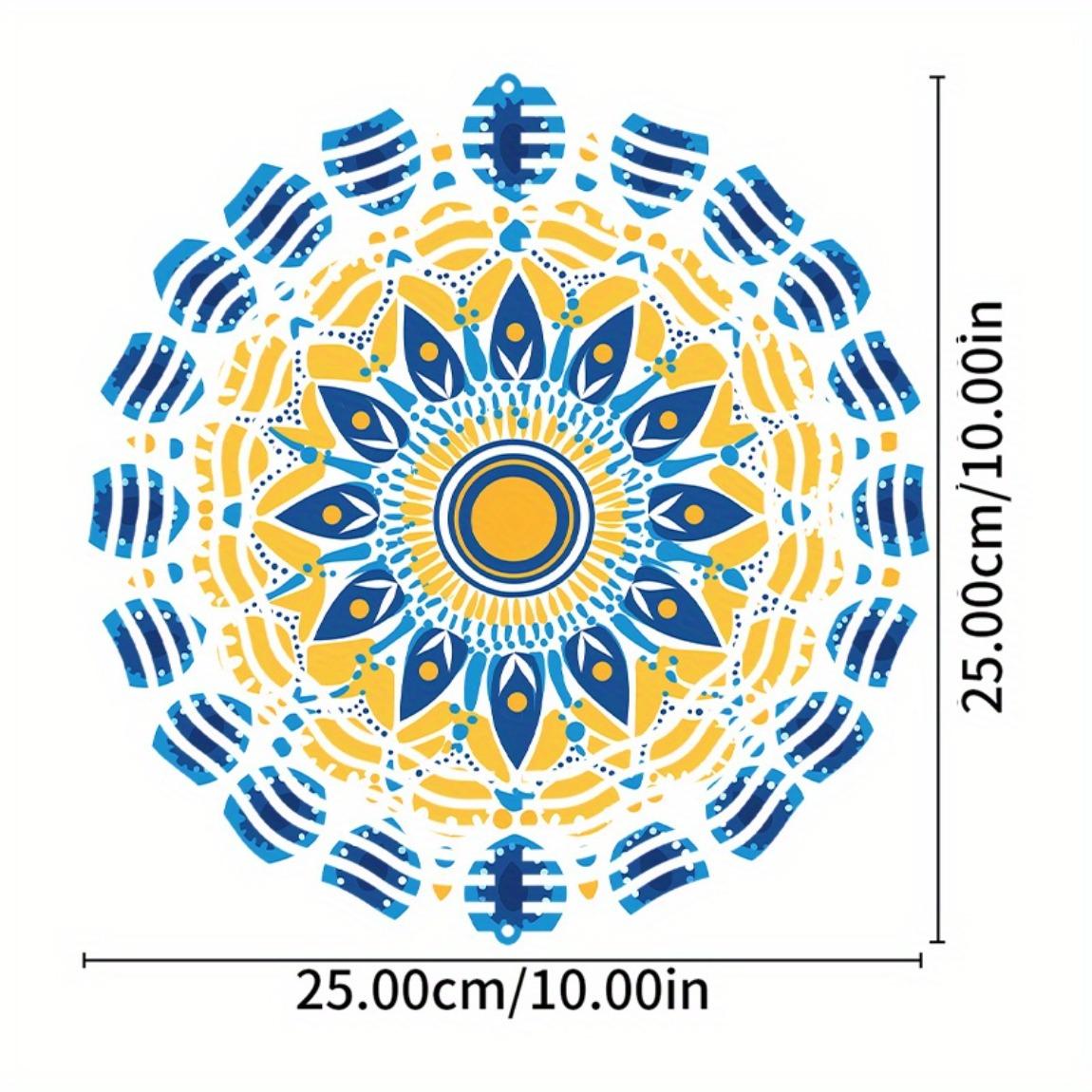

Уличный колокольчик ветра в богемном стиле, ручной работы, садовый декор, скульптурное искусство для двора, красочный вращающийся подарок для использования в помещении и на открытом воздухе, приводится в действие ветром 01A