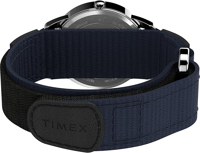 TIMEX Easy Reader TW2U85000 Zegarek Kwarcowy Niebieska Tarcza Czarny Skórzany Męski Japonia Oryginalny