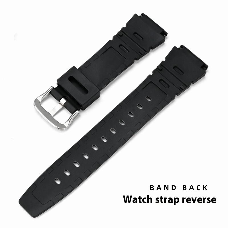 20mm Universal Resin Strap for Casio Stainless Steel Buckle Sport Waterproof Men TPU Replace Band Bracelet Watch Accessories
