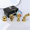 FIFA 2026 USA-Canada-Mexico World Cup Gift Box Set - Trophy, Ball, Gloves, Boot Figurines & Keychain Souvenir