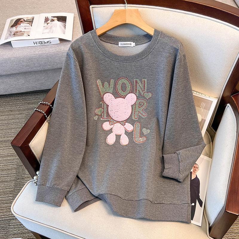 Plus Size Autumn Hoodie for 200-350 Jin with Bust Options 150/160/170