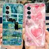 For Oppo A80 5G Case CPH2639 Cute Painted Cover Clear Silicone Soft TPU Phone Case For Oppo A3 Pro A3pro 5G OppoA80 Shell Bumper