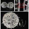 Year 20Cm Hanging Light Led Light Multiple Colors Rattan Ball Fairy Light String Waterproof Garden Holiday Gift