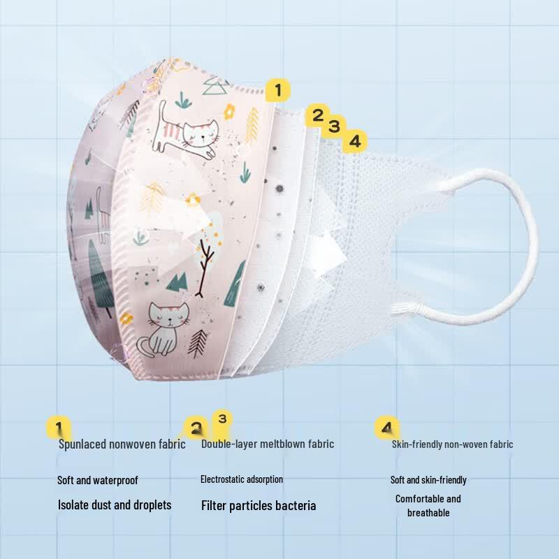 Haishi Hainuo 3D Disposable Children's Face Masks