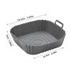 Reusable Silicone Baking Mat for Air Fryer Nonstick Square Tray with Handle for Oven and Kitchen Cooking Accessories