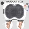 Shower Foot Scrubber, Wall Mounted Bath Massage Pad, Back Scrubber Back with Non Slip Suction Cups To Improve Circulation