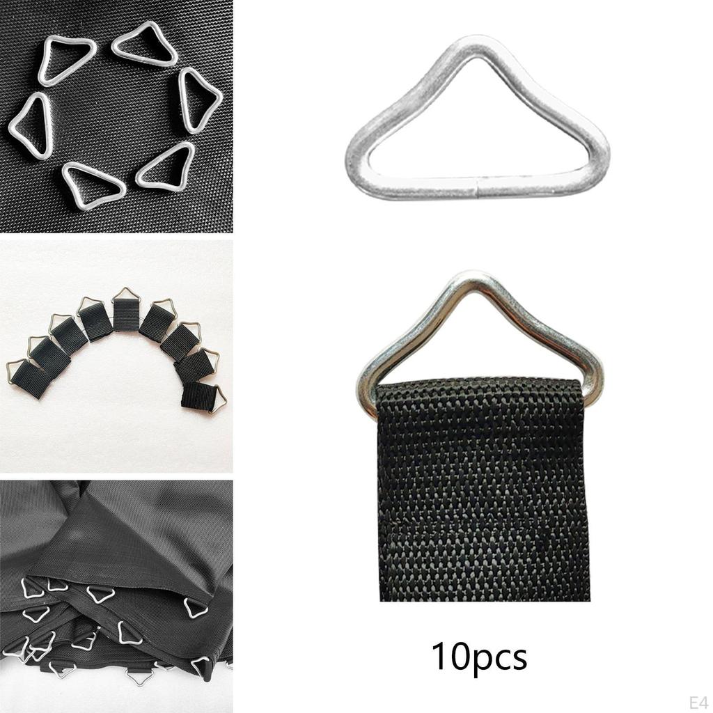 Triangle Buckle Accessories Spring Buckles Connectors High Strength Steel Ring for Kids