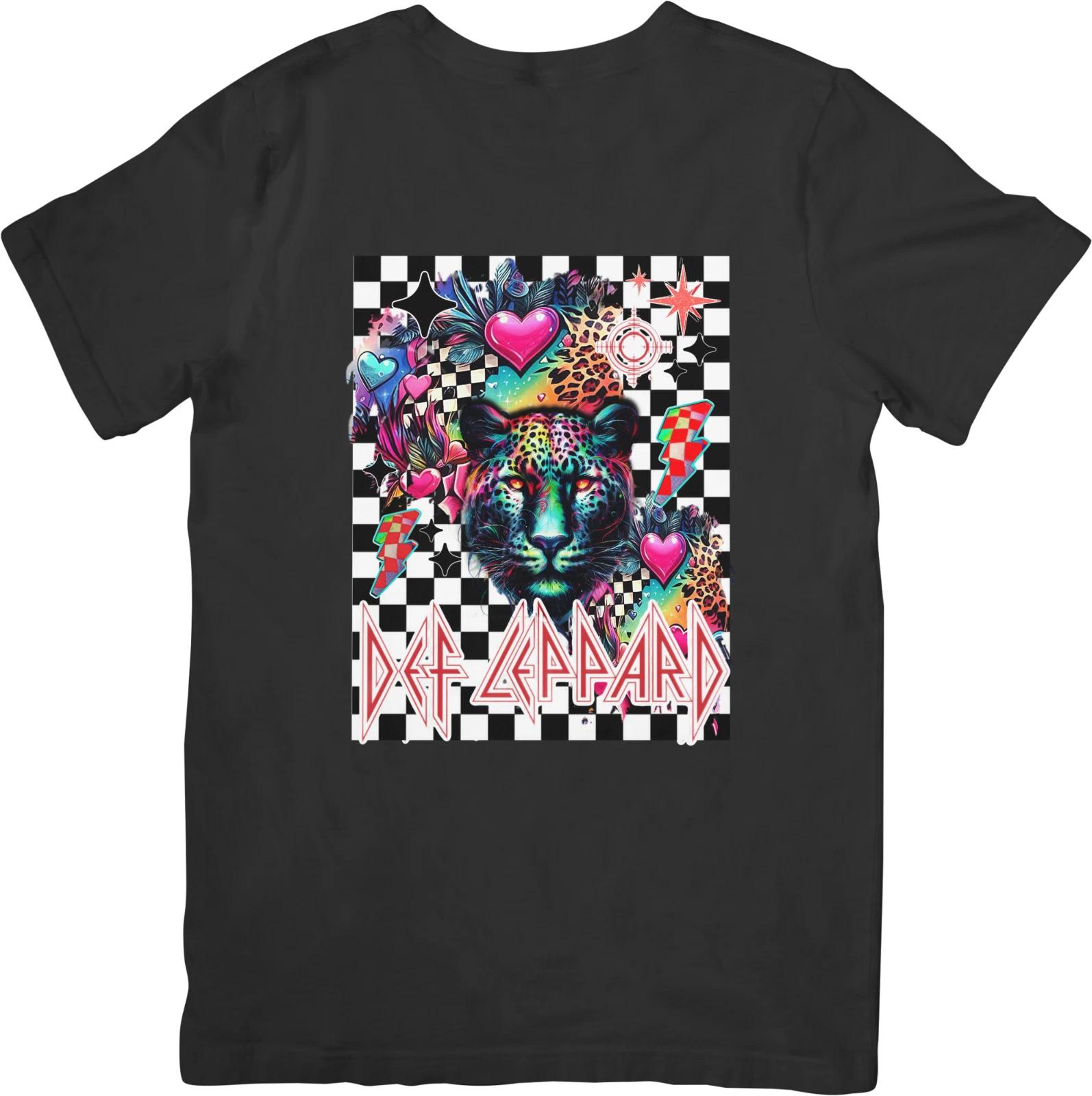 

Музыка Def Leppard Унисекс крой подходит для мужчин и женщин Качественная хлопковая футболка S