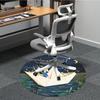 1pc Paper Boat Night Office Round Area Rug, Indoor Mat Suitable For Office, Under Office Chairs Bedroom Living Room Home Decor, Room Deco