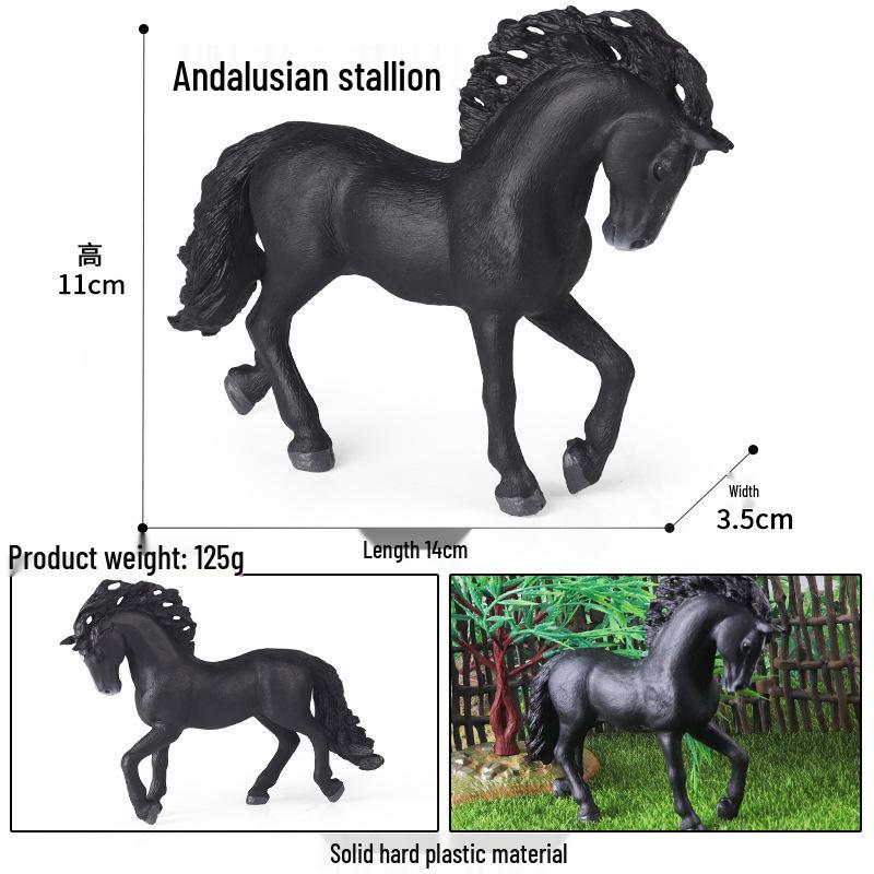 Wildlife Simulation Model: Tiger, Lion, Panda, Elephant, Rhinoceros, Kangaroo, Leopard, Horse, Sheep Toy Set