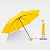 Creative Duck Head Umbrella: Stylish Black with Wooden Handle, Sun Protection, Dual-Purpose for Rain or Shine.