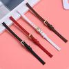 6mm 8mm 10mm 12mm 14mm 16mm Slim Genuine Watch Leather Strap Lizard Grain Women Watch Band High Quality Women Watch Band