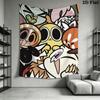 Cartoon Graphic Pattern Home Decor Tapestry, Wall Hanging, Decorative RV Wall Cloth.XGT0914394