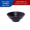 Commercial Black Matte Melamine Noodle Bowl
