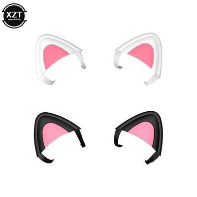 1Pair Cat Ears Detachable Gaming Headphones Attachment Stereo Headset Decoration Accessory for Wireless Gaming Headset Decor