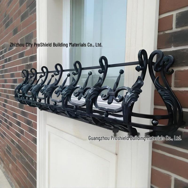 Barandilla de Balcón y Reja de Ventana de Hierro Forjado Estilo Europeo para Protección de Balcones al Aire Libre, Cerramiento de Patio y Barandilla de Jardín.