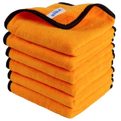 Car Wash Towels Pack of 6 Thick Microfiber Cloths for Car Washing and Household Cleaning MR.SIGA (60x40cm) - -