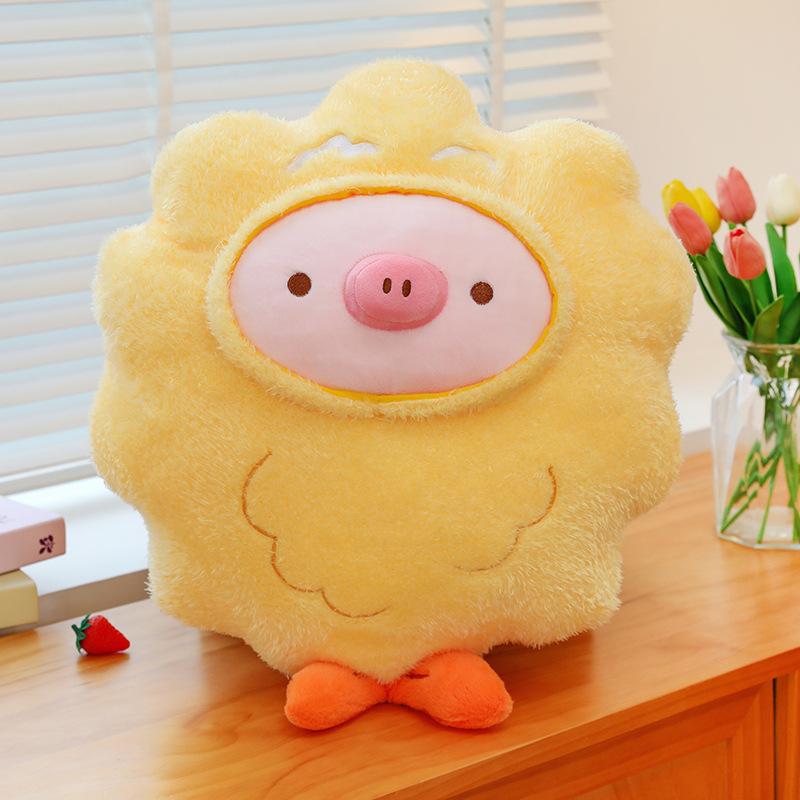 Fried Shrimp Pig Plush Toy Burger Chicken Thighs Pig Doll Children Sleeping Pillow Birthday Gift