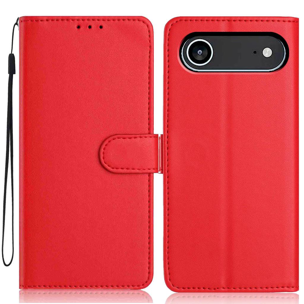 For iPhone 16 Pro Max Kickstand Case Bi-fold Card Bag PU Leather Coated TPU Cover Compatible with