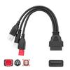 3 In 1 For Yamaha 3Pin 4Pin Honda 6Pin Obd2 16Pin Motorcycle Diagnostic Connector Cable Adapter Extension Cable