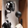180° Motorcycle Helmet Rack Wall Mounted Metal Motorcycle Helmet Holder With 2 Hooks Helmet Hanger for Motorcycle Bike Coats CapSpeed Sensors 6