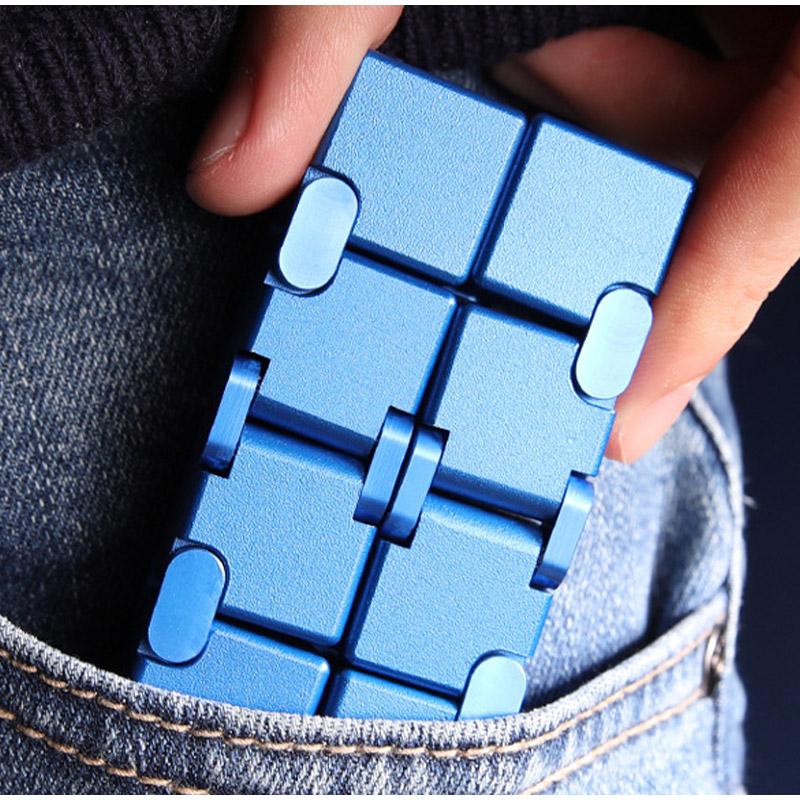 Alloy Infinity Cube Fidget Toy Ultra-Durable Sensory Stress Reliever for Adults & Kids Anxiety Relief Gift