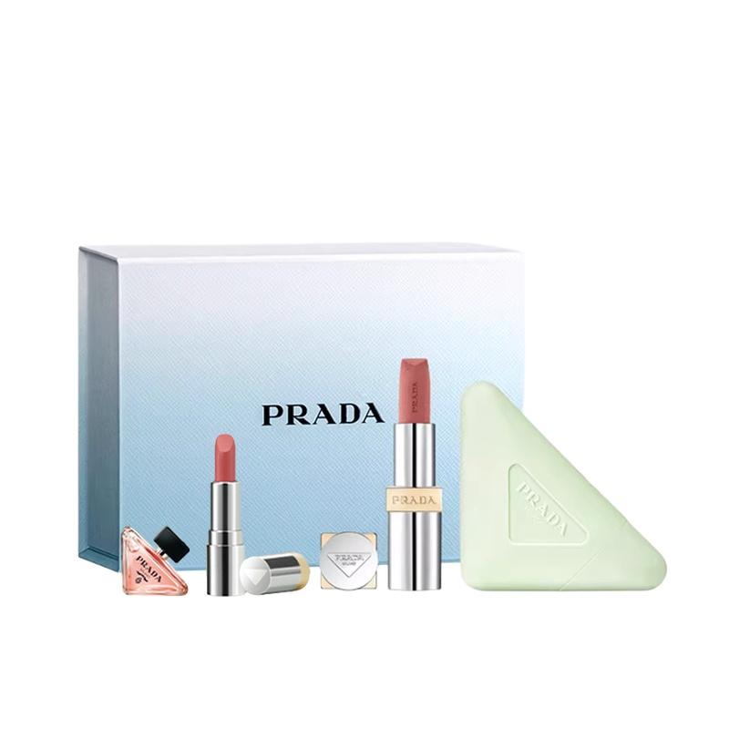 Prada Набор легкого и увлажняющего ухода за телом, лимитированная серия к Новому 2026 году, увлажняющий эффект, набор из четырех предметов Набор из четырех предметов E коричневый