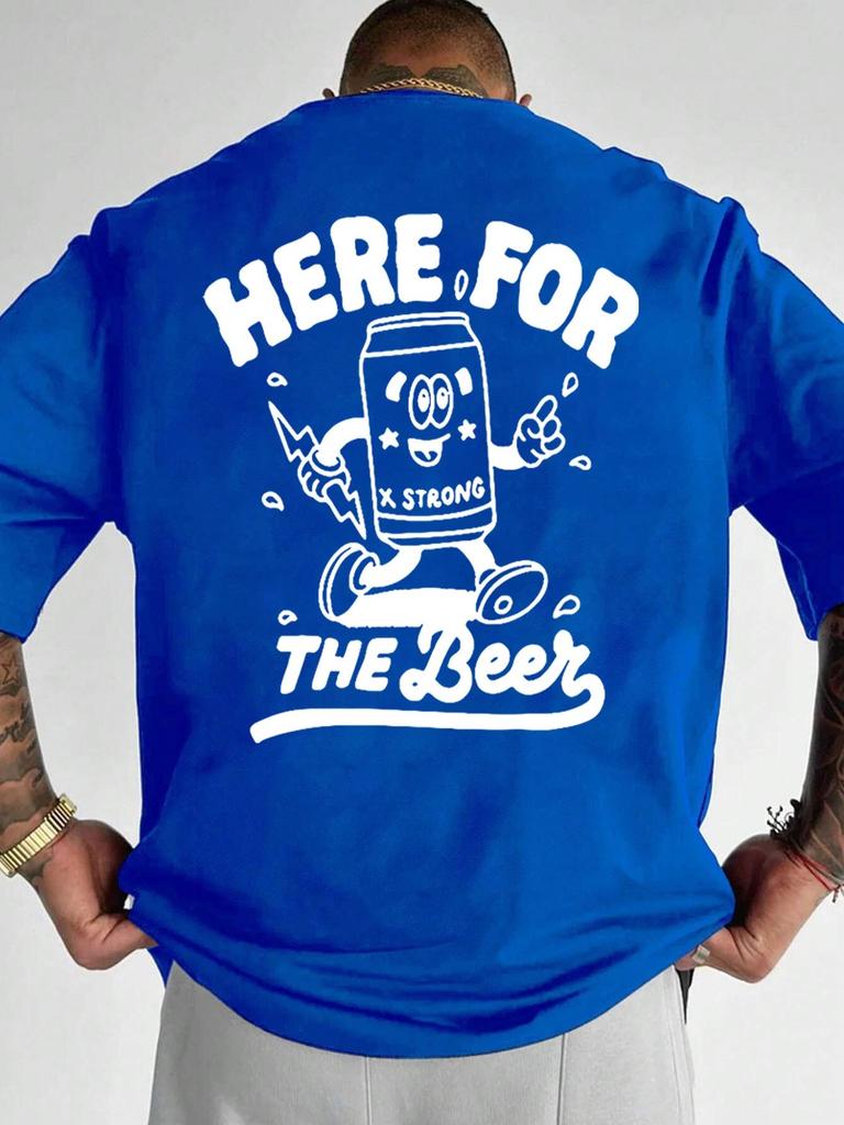 Mens crew neck monogram short sleeve Tshirt