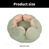 Dog Puppy Flower Bed Round Base Detachable Cushion Sofa for Small to Medium Pet Creative Pet Bed Cute Nest