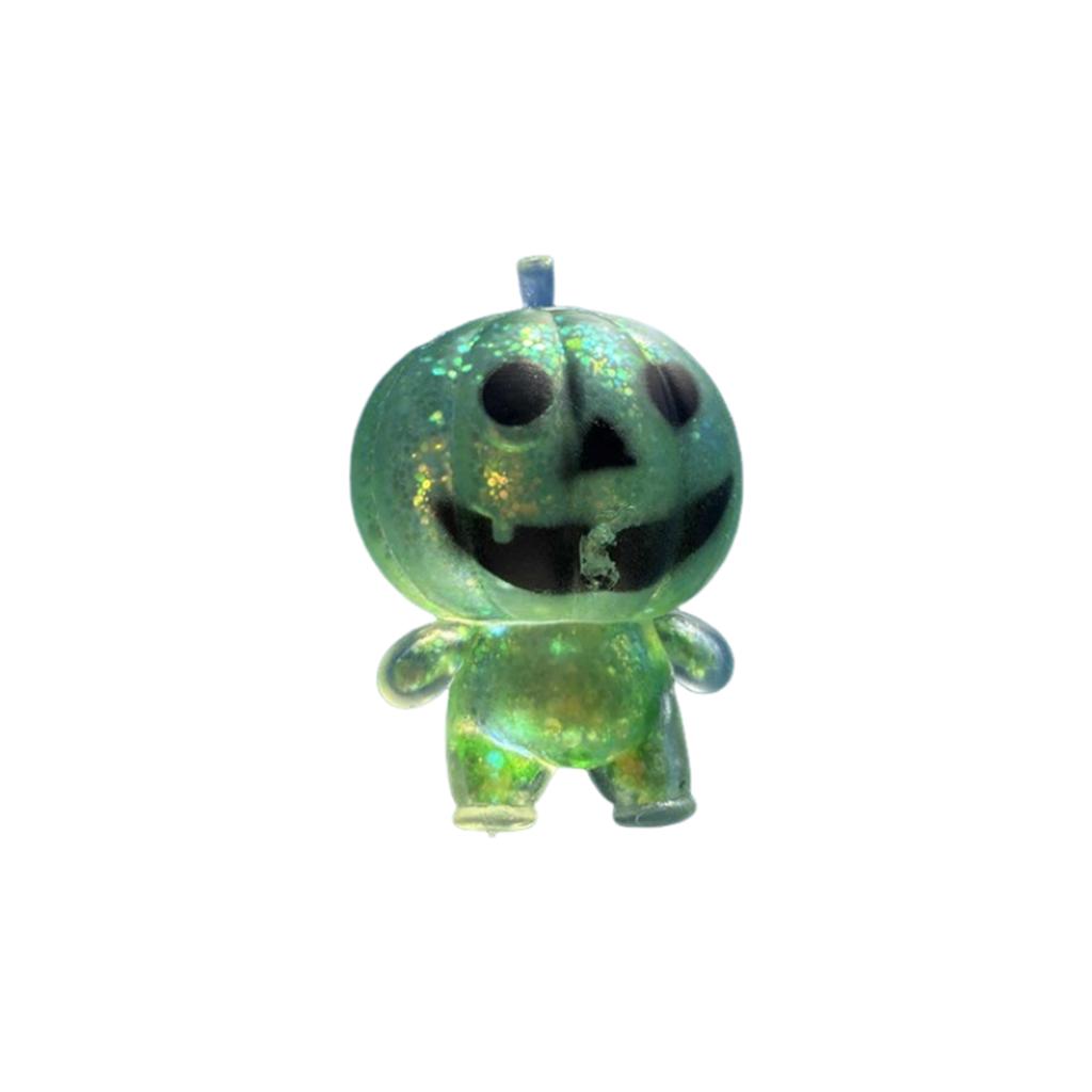 Zucca Giocattolo Trasparente con Glitter di Halloween - Giocattolo Antistress a Lenta Risalita, Morbido Regalo Carino per Bambini Adulti