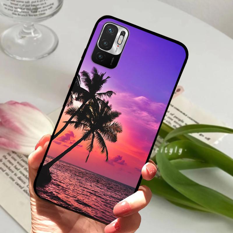Für Redmi Note 10 5G Hülle M2103K19C Tier Silikon Weiches TPU Handyhüllen Für Xiaomi Poco M3 Pro 5G Stoßfest Bumper Fundas