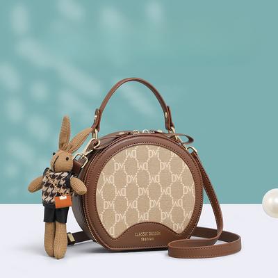 New Autumn Small Bag Crossbody Bag Women's Bag High-end Handheld Shoulder Small Round Bag