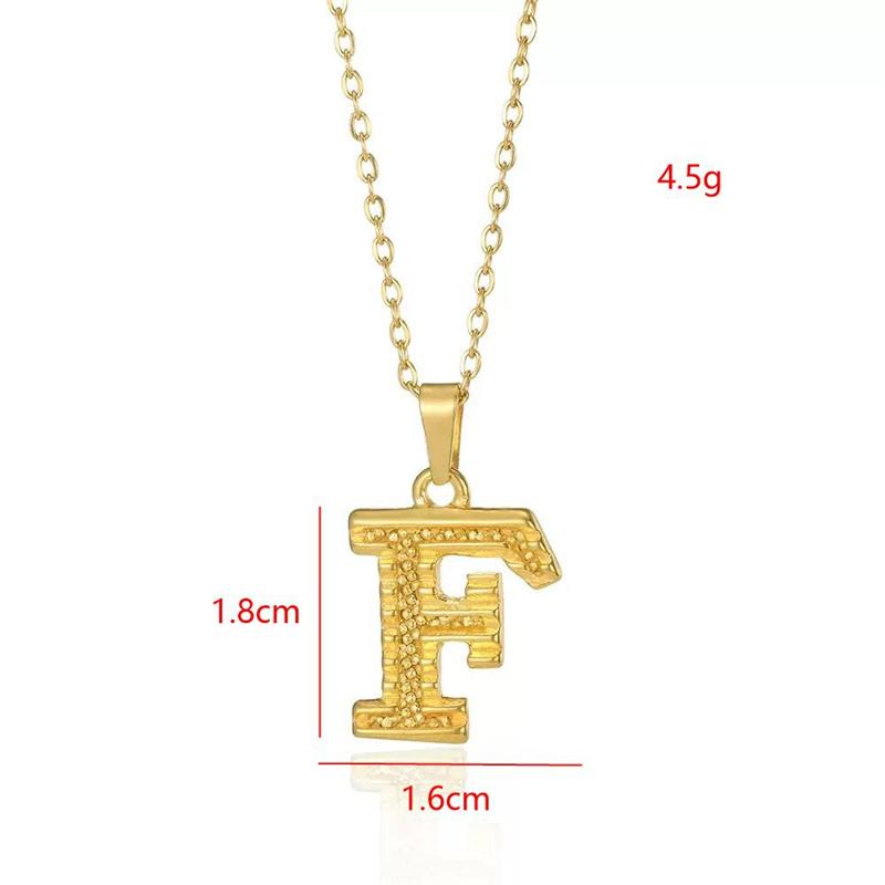 Stainless Steel Initial Necklaces For Women Men Gold Color Letter Necklace Pendant Jewelry Male Female Neck Chain Birthday Gift