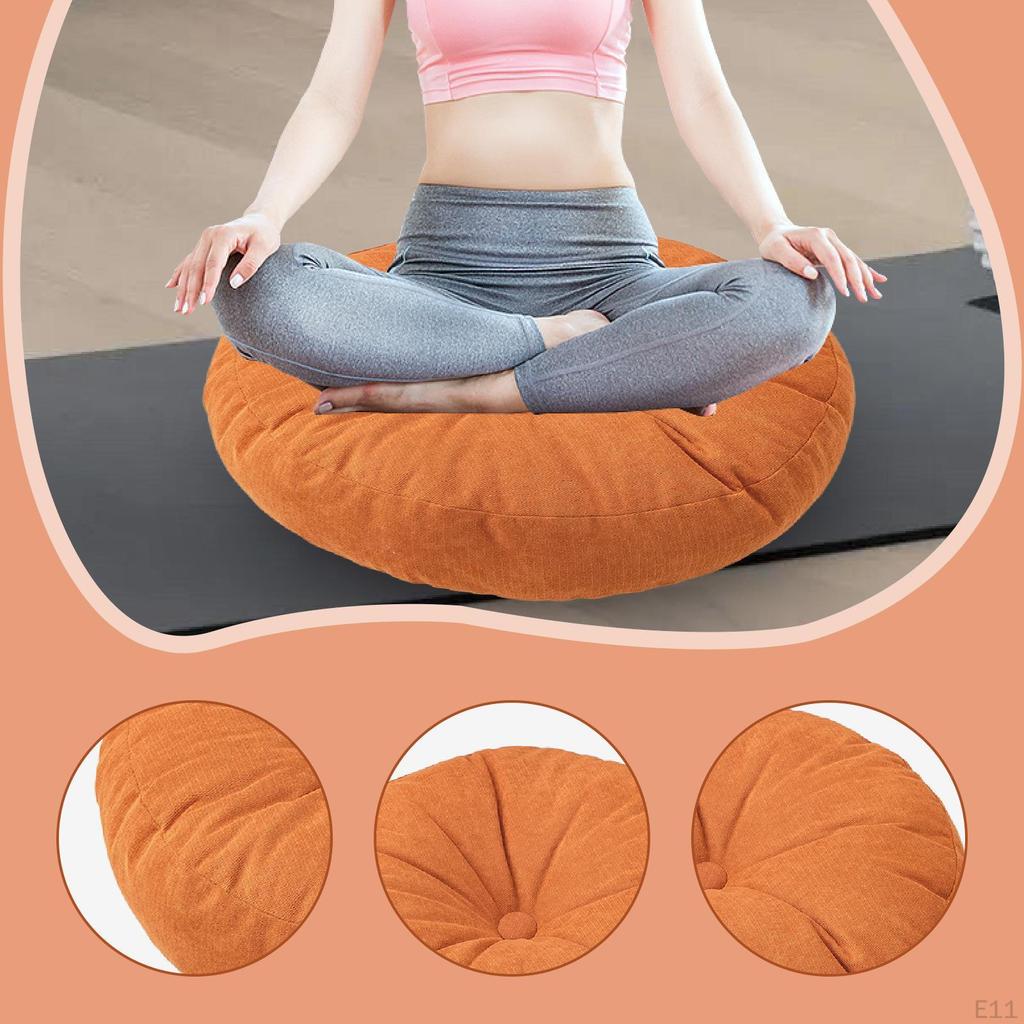 Round Floor Pillow Cushion Pad, Soft Decorative Portable Meditation Cushion, for Home Couch
