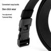 New Men's Breathable Elastic Woven Belt with Alloy Buckle