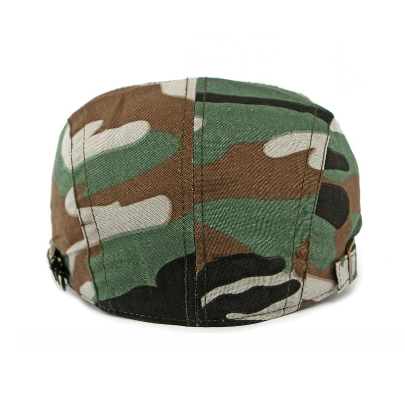Peaked Cap Men's Spring Summer Camouflage Beret British Vintage Graffiti Progressive Cap